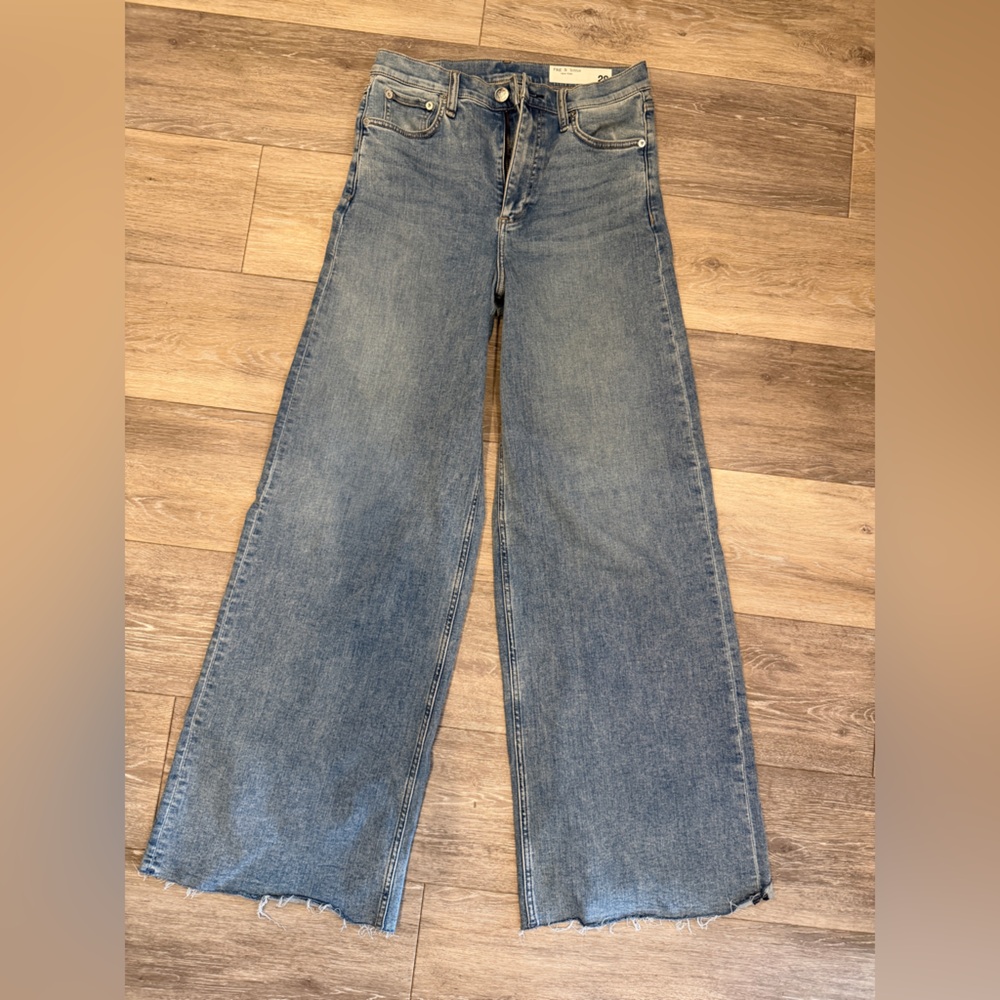 NWOT Rag & Bone Sophie High Waist Wide Leg Denim Jeans 28